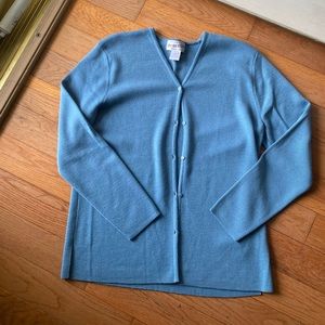 Women’s large wool Pendleton blue button cardigan